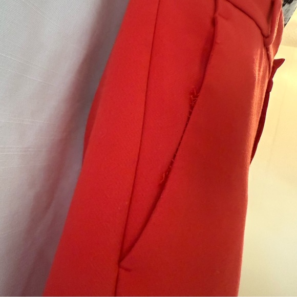 Banana Republic Logan style Vibrant Red Trousers Size 0P - Picture 2 of 9